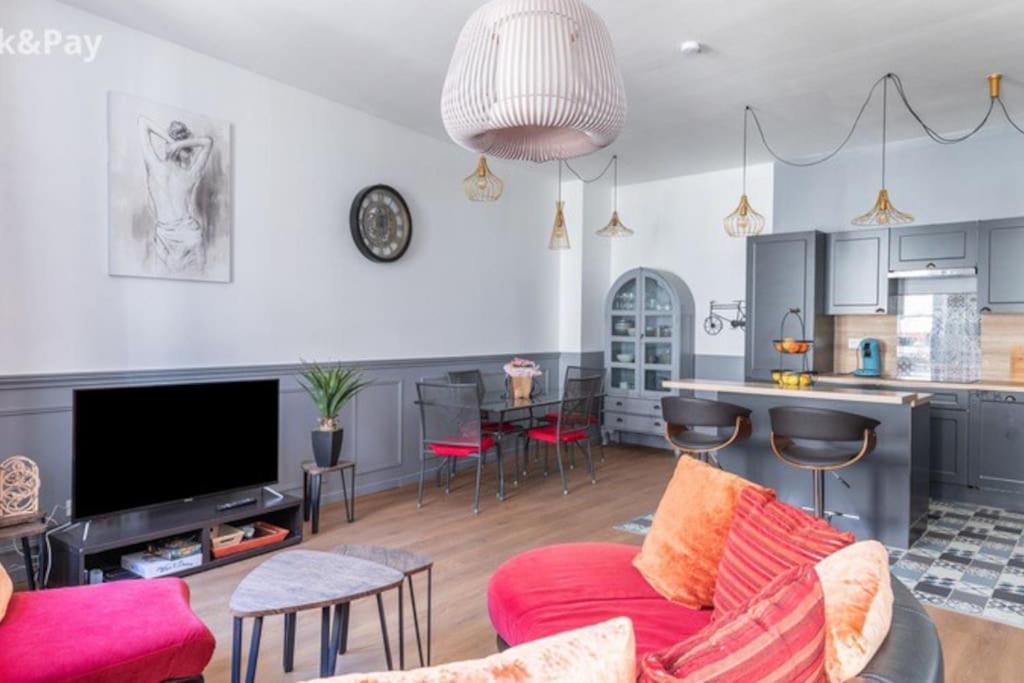 Cauquilha Spacieux Appartement Bourgeois En Centre Ville Béziers Esterno foto